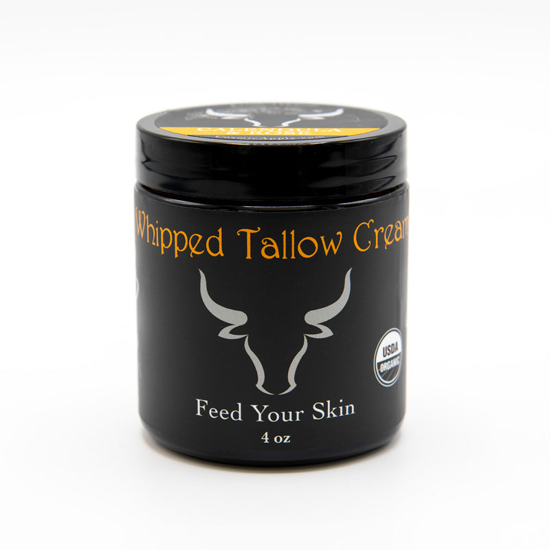 Certified 100% Organic Tallow Balm with Calendula & Rose – Deep Hydration for Mature Skin