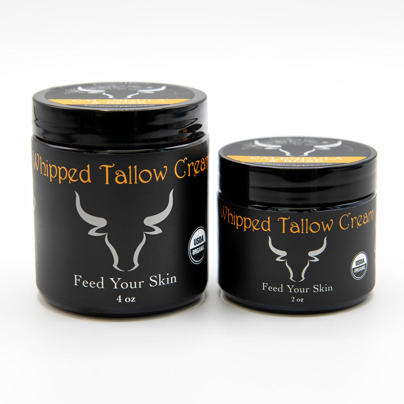 Certified 100% Organic Tallow Balm with Calendula & Rose – Deep Hydration for Mature Skin