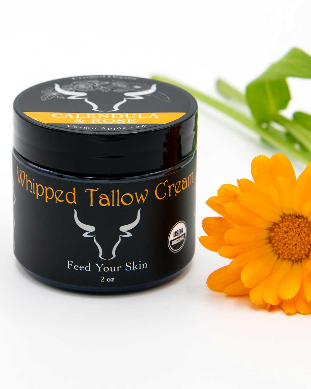Calendula Rose Certified Organic Tallow Cream- New Blend!