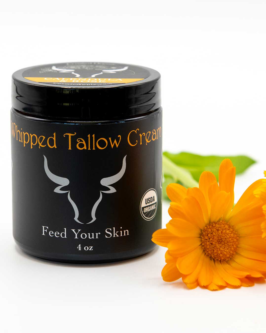 Calendula Rose Certified Organic Tallow Cream- New Blend!