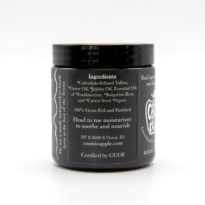 Certified 100% Organic Tallow Balm with Calendula & Rose – Deep Hydration for Mature Skin