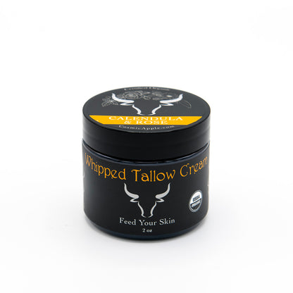 Certified 100% Organic Tallow Balm with Calendula & Rose – Deep Hydration for Mature Skin